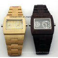 Quality Mens Dual Movement Wooden Wrist Watches